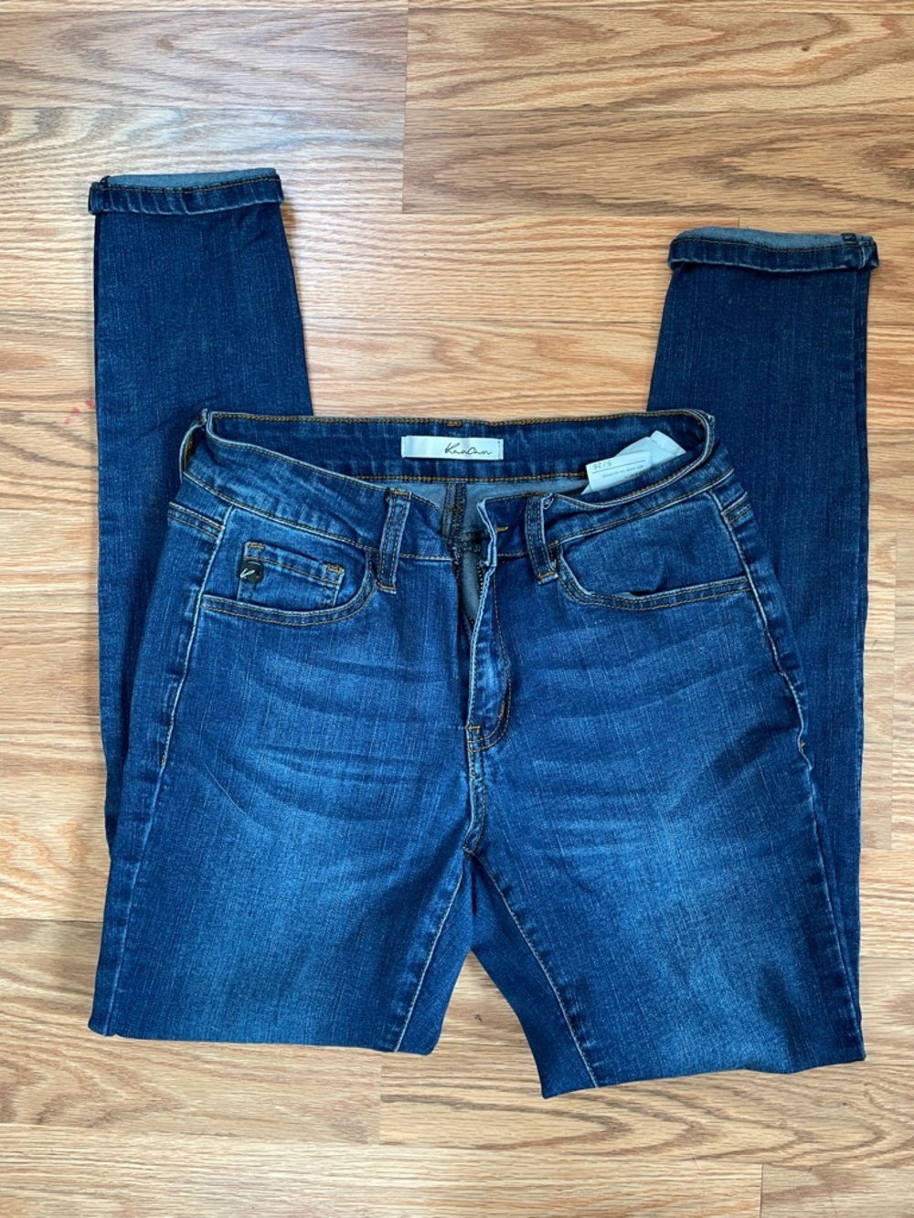 KanCan Dark Wash Skinny Jeans Size 5/26 Stretch Mid Rise